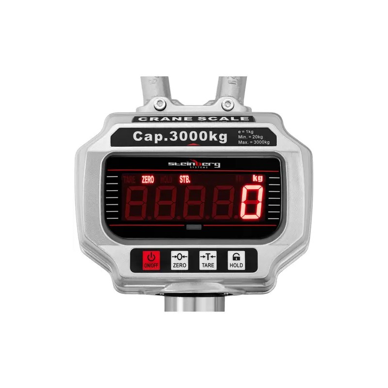Steinberg Systems SBS-KW-3000 nostovaaka 3000 kg / 1 kg LED-näytöllä ja kaukosäätimellä 11 kg