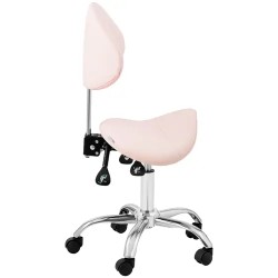 Satulatuoli selkänojalla 51-65 cm 150 kg Rosa/Hopea