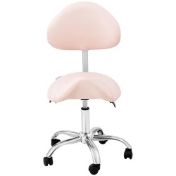 Satulatuoli selkänojalla 51-65 cm 150 kg Rosa/Hopea