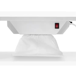 Physa PHY-MT-7 kynsipöytä, 1200 x 503 x 803 mm, valkoinen, pölyimurilla ja käsituella