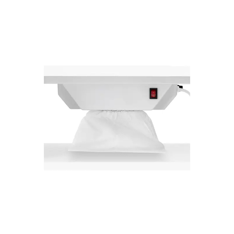 Physa PHY-MT-7 kynsipöytä, 1200 x 503 x 803 mm, valkoinen, pölyimurilla ja käsituella