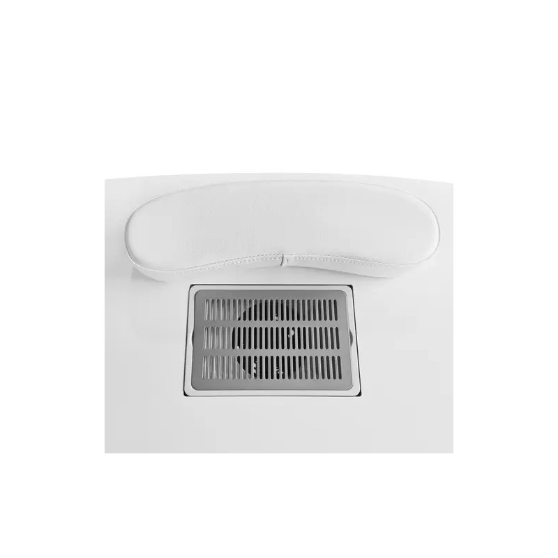Physa PHY-MT-7 kynsipöytä, 1200 x 503 x 803 mm, valkoinen, pölyimurilla ja käsituella