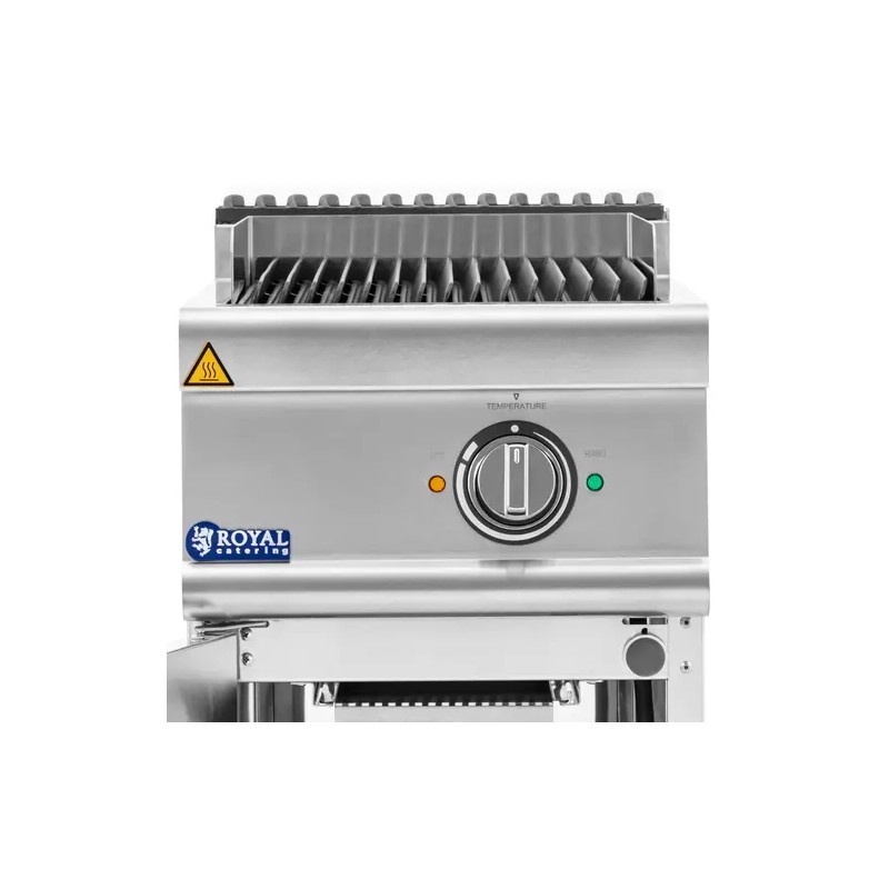 Royal Catering Pro 730 Series Lavasteingrilli 4,5 kW 400 V 40 x 73 cm