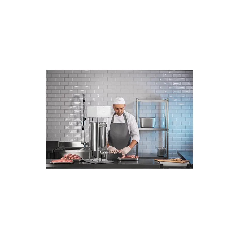 Royal Catering sähkökäyttöinen makkaratäyttölaite 15 l, 230 W, 4 täyttöputkea