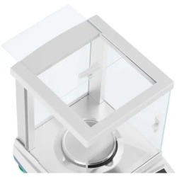 Tarkkuusvaaka 300 g / 0,001 g, halkaisija 98 mm, kosketus-LCD ja lasinen tuulensuoja