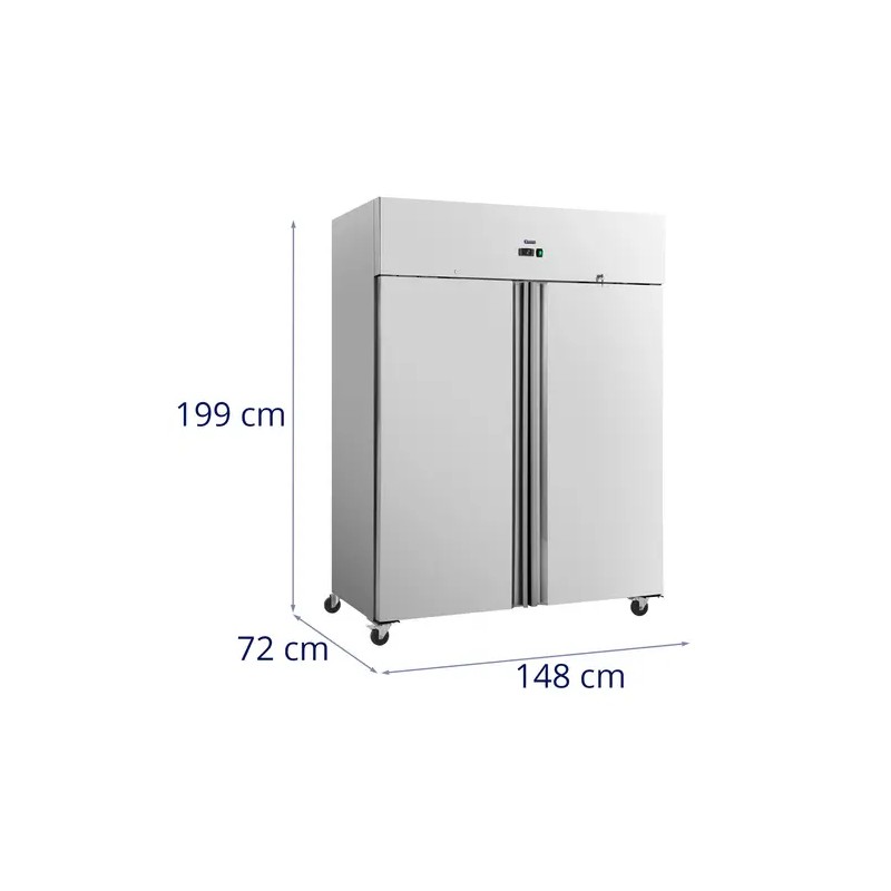 Royal Catering Gastro-jääkaappi 800 l ruostumaton teräs 2 ovea