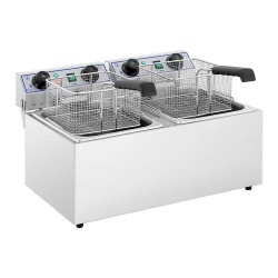 Royal Catering RCTF-13DH sähkökaksosfriteeraaja 2 x 13 l 6400 W ajastimella