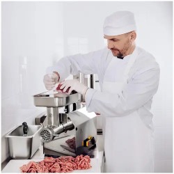Royal Catering lihamylly ruostumattomasta teräksestä 220 kg/h 750 W