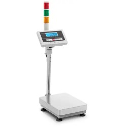 Tarkkuusvaaka 30 kg 30 x 40 cm varoitusvalo ja LCD näyttö