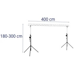 Singercon CON.LS3000E1.03 valotraverse kampijaloilla 1,80-3 m, 100 kg