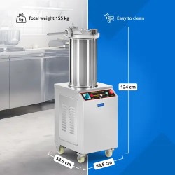 Royal Catering hydraulinen makkaratäyttökone 18 l