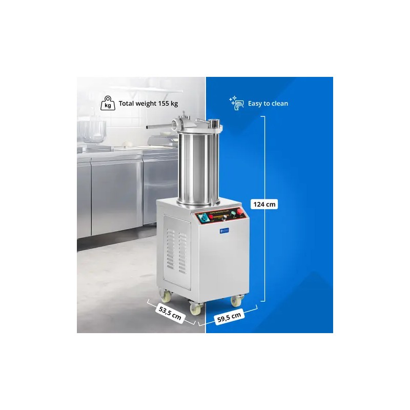 Royal Catering hydraulinen makkaratäyttökone 18 l