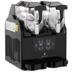 Royal Catering Slush kone 2 x 3 l LED valaistuksella ja digitaalisella ohjauspaneelilla