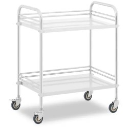 Steinberg Systems laboratorivaunu ruostumaton teräs 2 hyllyä 63 x 40 x 12 5 cm