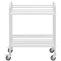 Steinberg Systems laboratorivaunu ruostumaton teräs 2 hyllyä 63 x 40 x 12,5 cm