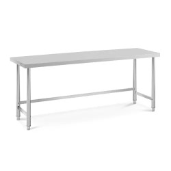 Royal Catering ECO ruostumaton terästyöpöytä 200 x 60 cm 300 kg
