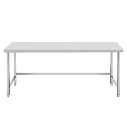 Royal Catering ECO ruostumaton terästyöpöytä 200 x 60 cm, 300 kg