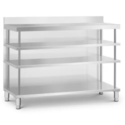 Royal Catering baarityöpöytä ruostumaton teräs 150 x 60 x 115 cm