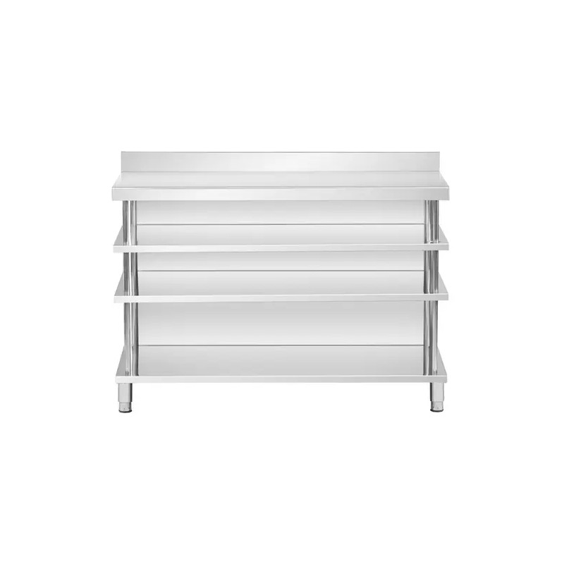 Royal Catering baarityöpöytä ruostumaton teräs 150 x 60 x 115 cm