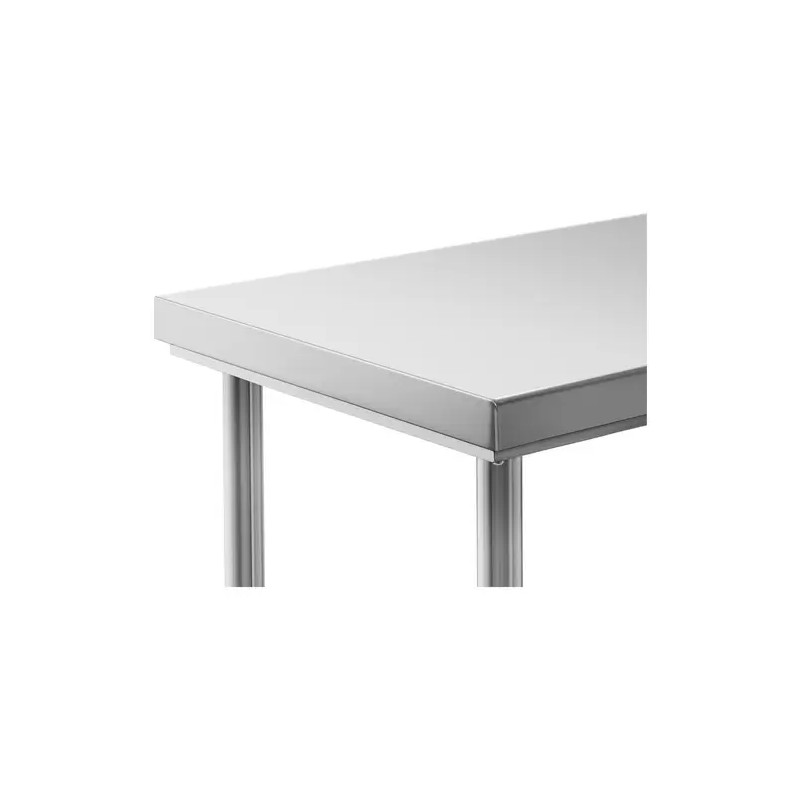 Royal Catering ECO ruostumattomasta teräksestä valmistettu työpöytä 120 x 60 cm, 400 kg