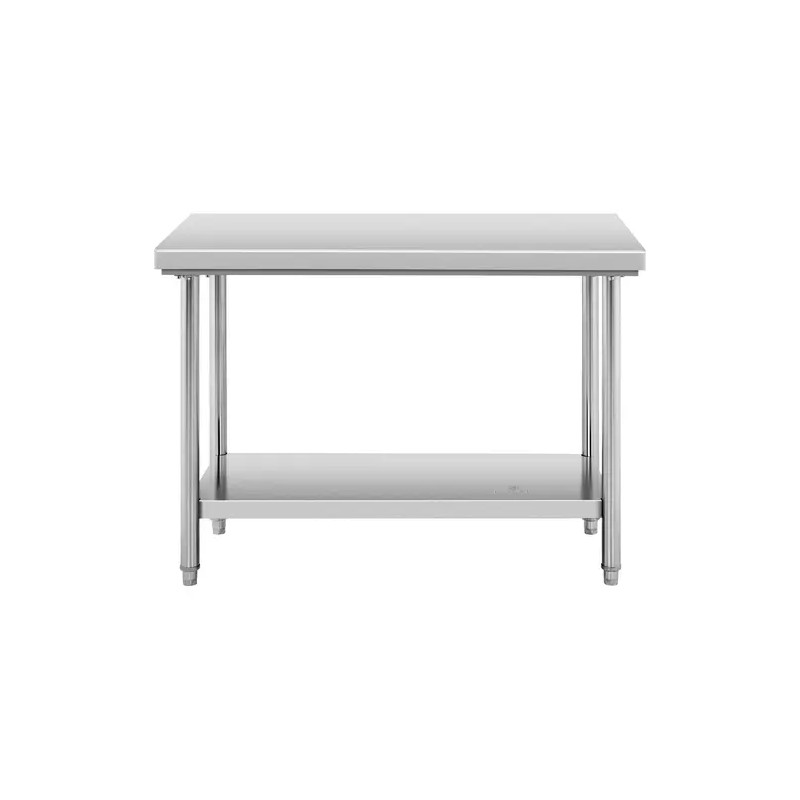 Royal Catering ECO ruostumattomasta teräksestä valmistettu työpöytä 120 x 60 cm, 400 kg