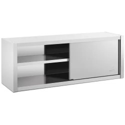 Royal Catering ruostumattomasta teräksestä valmistettu seinäkaappi 160 x 45 cm RCSSWC 160X45 S