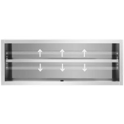 Royal Catering ruostumattomasta teräksestä valmistettu seinäkaappi 160 x 45 cm RCSSWC-160X45-S