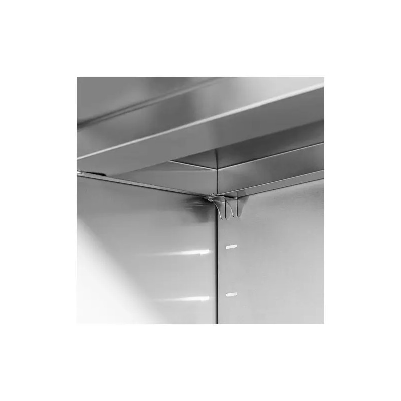 Royal Catering ruostumattomasta teräksestä valmistettu seinäkaappi 160 x 45 cm RCSSWC-160X45-S