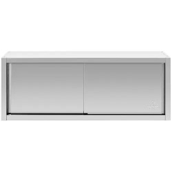 Royal Catering ruostumattomasta teräksestä valmistettu seinäkaappi 160 x 45 cm RCSSWC-160X45-S