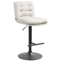 Tyylikäs samettinen baarijakkara Damar säädettävällä korkeudella ja selkänojalla