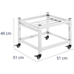 Royal Catering ruostumaton teräsvaunu panokattiloille 45 x 45 cm 150 kg