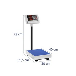 Steinberg Systems SBS-PF-60/10A tasovaaka 60 kg / 0,01 kg 40 x 30 cm LED