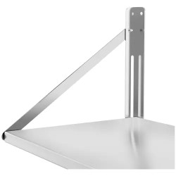 Royal Catering RC-BFWS8045 taitettava seinähylly ruostumaton teräs 80 x 45 cm 40 kg