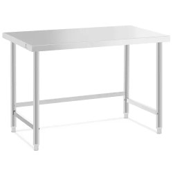 Royal Catering ECO ruostumaton teräspöytä 120 x 60 cm kantavuus 300 kg