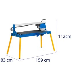 Sähköinen laattaleikkuri 2000 W, 2950 U/min, 0–45°, vesijäähdytys