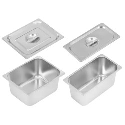 Royal Catering Bain-Marie-lämmitin 3000 W alakaapilla GN 1/2 ja GN 1/3