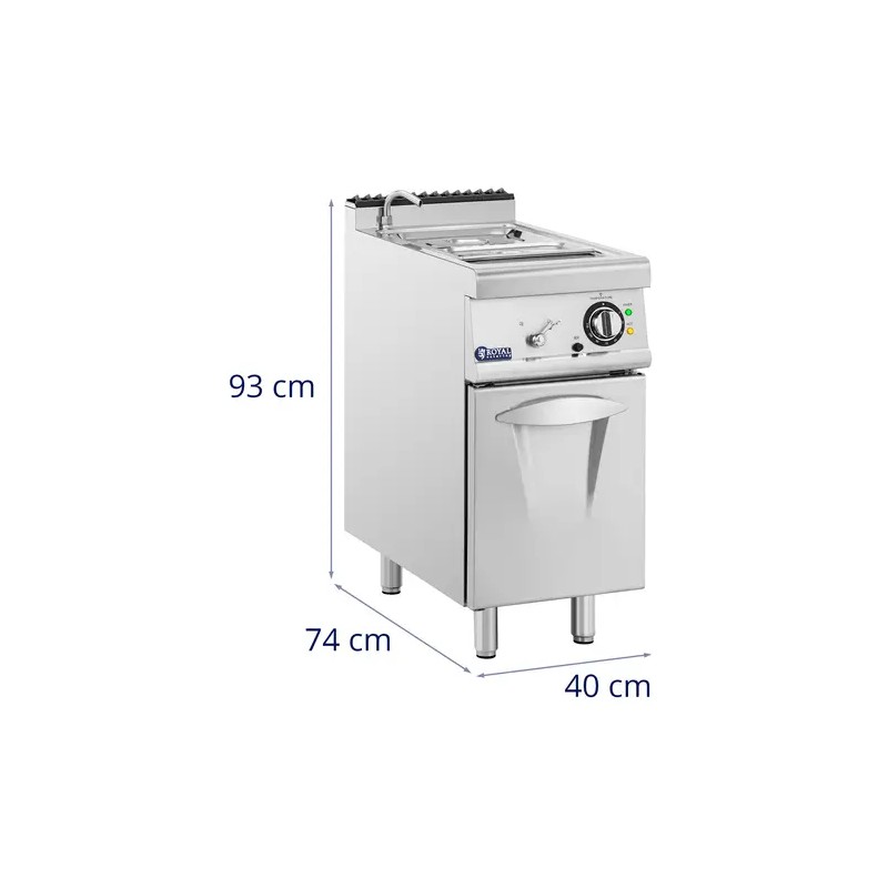 Royal Catering Bain-Marie-lämmitin 3000 W alakaapilla GN 1/2 ja GN 1/3