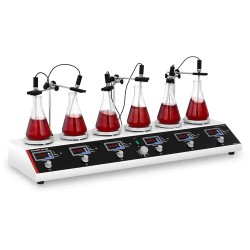 Magnetisekoitin lämmityslevyillä 6 kpl SBS MR 1600 6