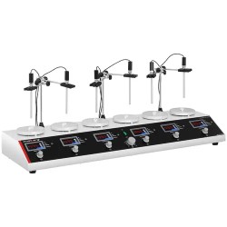 Magnetisekoitin lämmityslevyillä 6-kpl SBS-MR-1600/6