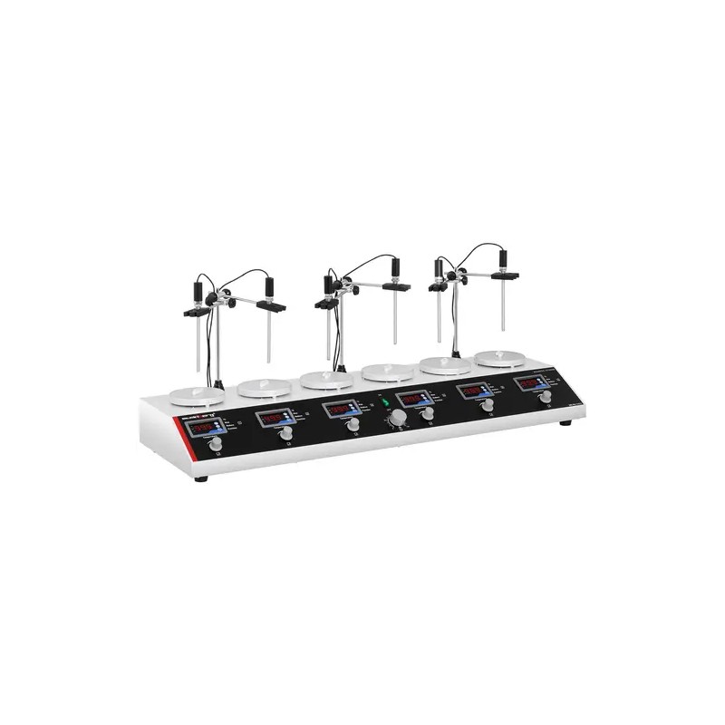 Magnetisekoitin lämmityslevyillä 6-kpl SBS-MR-1600/6