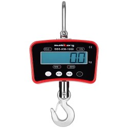 Digitaalinen nostovaaka 1000 kg / 0,2 kg kaukosäätimellä ja LCD-näytöllä 4,25 kg