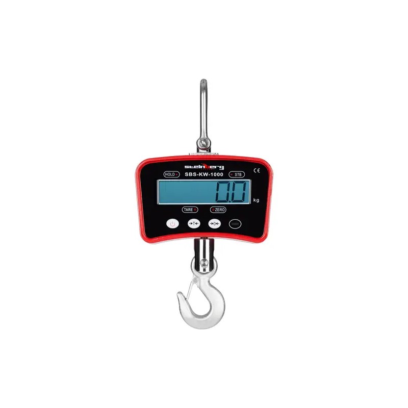 Digitaalinen nostovaaka 1000 kg / 0,2 kg kaukosäätimellä ja LCD-näytöllä 4,25 kg