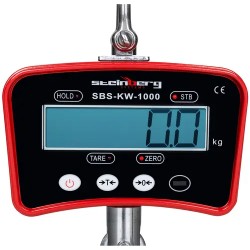Digitaalinen nostovaaka 1000 kg / 0,2 kg kaukosäätimellä ja LCD-näytöllä 4,25 kg