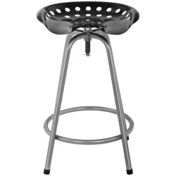 Ulkobaarijakkara traktori-design terästä, korkeussäädettävä 71,4-78,8 cm