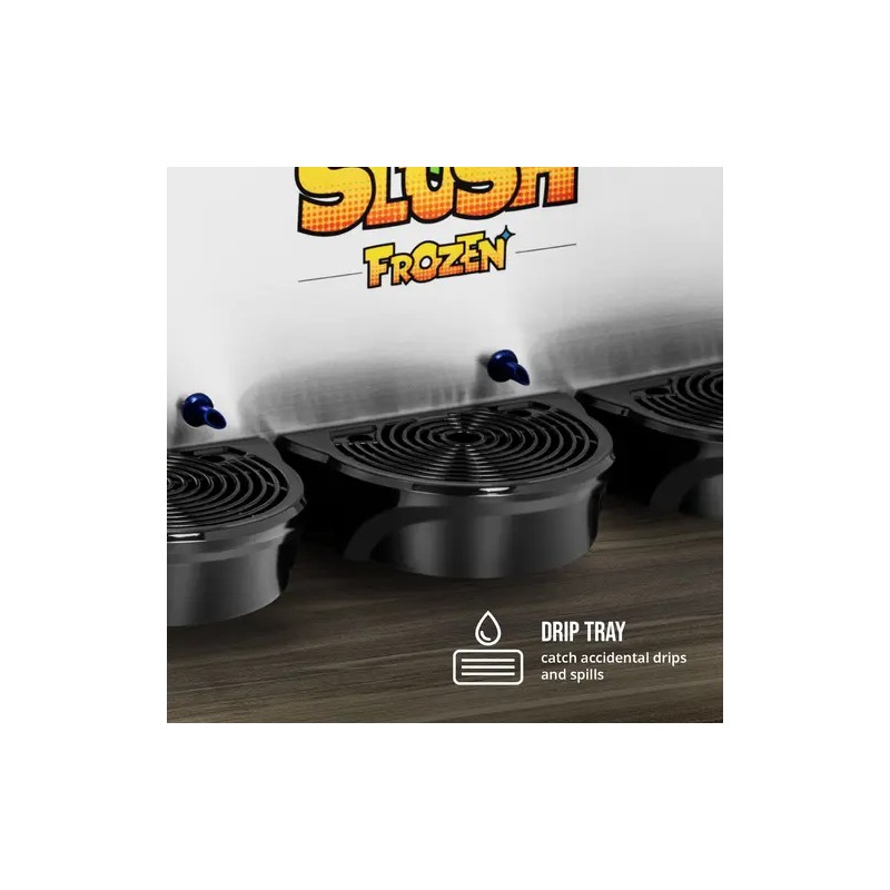 Slush-kone 3 x 12 l, LED, Royal Catering