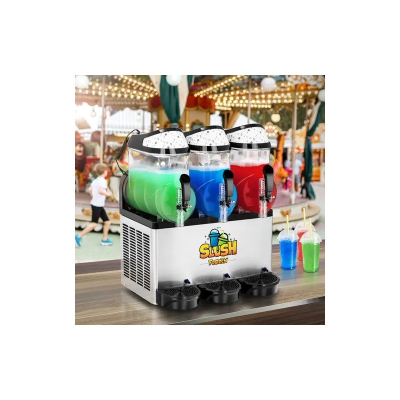 Slush-kone 3 x 12 l, LED, Royal Catering