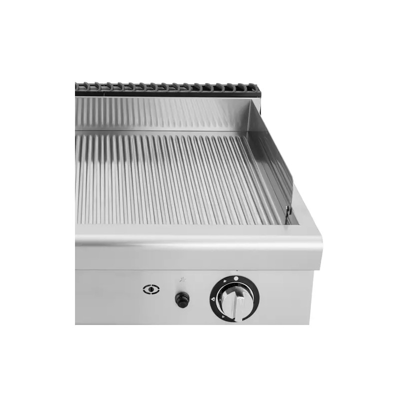 Kaasugrillilevy alakaapilla 12 kW 50-300 °C uritettu pinta
