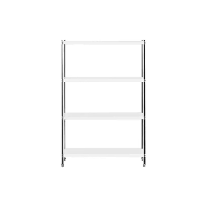 Royal Catering RCER-12040 ruostumattomasta teräksestä valmistettu hyllykkö 120 x 40 x 180 cm
