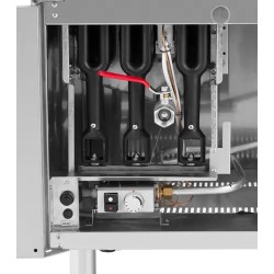 Royal Catering kaasukaksosfriteeraaja 2 x 28 l 30 kW alakaapilla