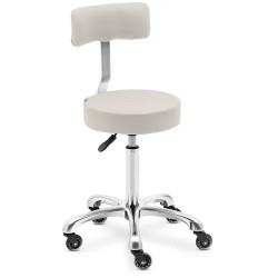 Physa Wells beige työjakkara selkänojalla korkeussäädettävä 530 710 mm